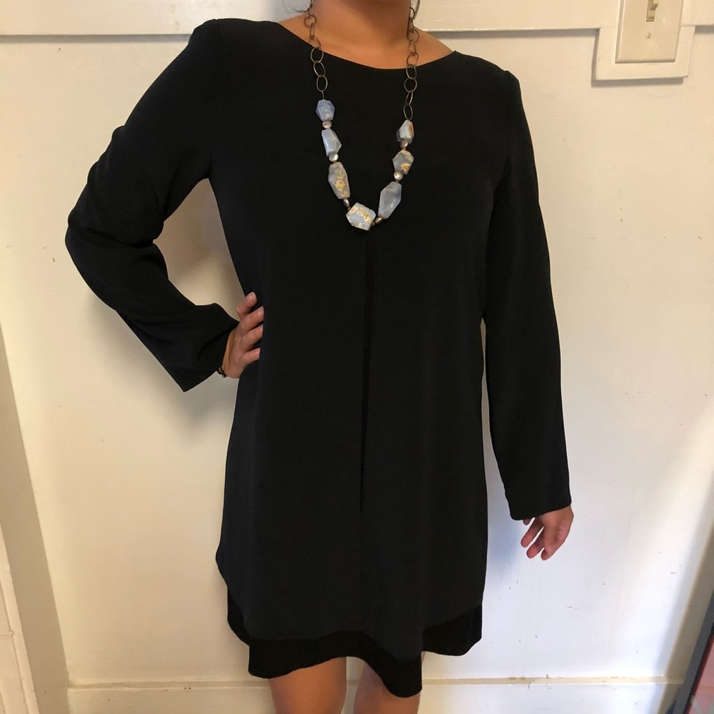 Vintage Long Sleeved Black Dress